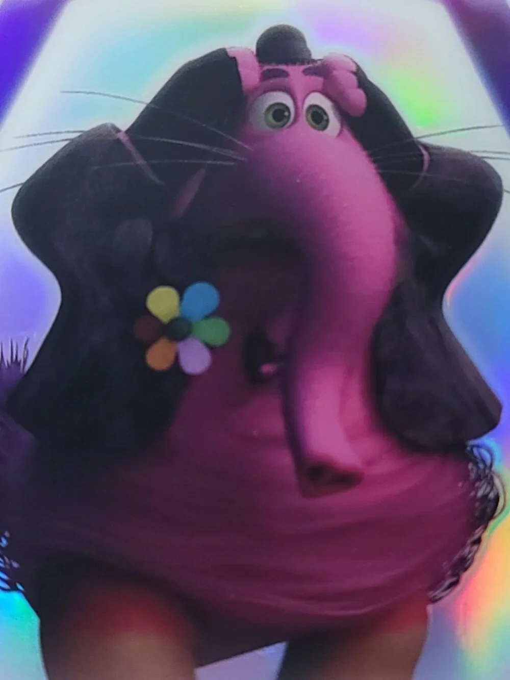 Bing Bong Topps 2026 Disney Neon Holo Chrome Refractor Limited 124/199 CNE